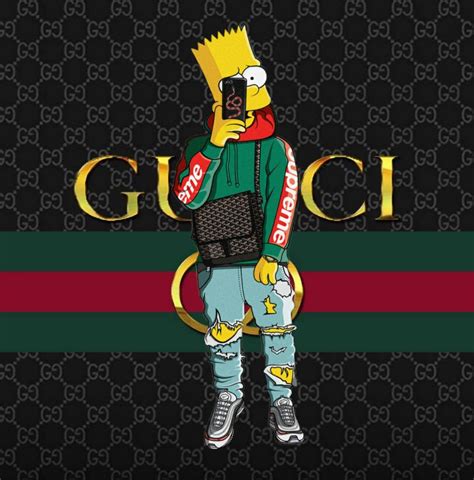 gucci bart simpson supreme|gucci mane bart simpson.